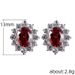 Cao Shi's New Fashionable Stylish Style Flower Shaped Colored For Women's Creative And Generous Zirconia Earrings_ipsvogv.com