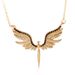 New Jewelry Creative Diamond Inlaid Prayer Guardian Angel Wing Lady Necklace_ipsvogv.com