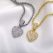 Men's Jewelry Niche Gold Plated Love Clavicle Chain Metal Hip Hop Accessories Sweater Chain Female Pendant Necklace Pendant_ipsvogv.com