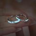 Popular Star Luminous Couple Ring, Men's And Women's Fashion Versatile, Zircon Moon Pair Ring_ipsvogv.com