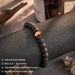 Hot Selling Natural Fashion Black Matte Tiger Eye Volcanic Stone Beaded Bracelet For Men_ipsvogv.com