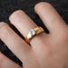 INS Fashion Stainless Zircon Couple Female Gold Titanium Steel Men's Ring Korean First Jewelry_ipsvogv.com