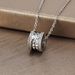Designer Men's And Women's Classic Titanium Steel Small Waist Necklace Red Man Hollow Out Fashion Full Dia Pendant_ipsvogv.com
