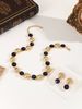 New Arrivals Gold Color Jewelry Sets For Women Wedding Green Crystal Ear Clip Earrings Necklace Pendant Gift 3PCS_ipsvogv.com