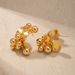 Metal Geometric Tassel Beaded Earrings Design Sense Exaggerated Fashion Ins Style Open Ring Gold_ipsvogv.com