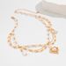 Sweet Design Of Jewelry, Water Droplet Pearl Necklace, Heart-shaped Pendant, Versatile Necklace_ipsvogv.com