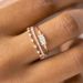 Cao Shi's New Exquisite Three Princess Engagement Anniversary Luxury Fashion Ring Set_ipsvogv.com