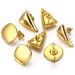 Stainless Round Quadrilateral Triangular Gold-plated Titanium Steel Earrings Production Accessories Studs Ear Pillar_ipsvogv.com