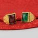 ring, Big Men's Ring With Adjustable Opening, Set In Nansha Gold For A Long Time Without Fading_ipsvogv.com