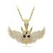 Men's Hip Hop Skull Pendant Necklace - Punk Style Gothic Jewelry With Zircon Accents - Adjustable 24-inch Chain In Silver & Gold Necklace Accessories_ipsvogv.com