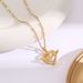 Jumping Heart Titanium Steel Flexibility Necklace Female Heart Angel Wings Collar Chain Korean Version Simple and_ipsvogv.com