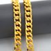 Gold Plated 8MM Flat Side Jewelry Necklace_ipsvogv.com