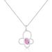 New Butterfly Necklace Natural Black Garnet Gift S925 Sterling Silver Inlaid Pink Topaz Pendant Sweet_ipsvogv.com