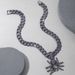 Personalized Three-dimensional Purple Rhinestone Spider Pendant Halloween Dark Series Trendy Accessory_ipsvogv.com