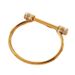 Unisex Fashion new horseshoe shaped stainless steel bracelet high end personality light luxury non fading bracelet_ipsvogv.com