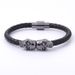 Bracelet 1pc New Men's Cowhide Ghost Head Bracelet Punk Style High Quality Skulls_ipsvogv.com