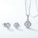 Full Inlaid Brilliant 1ct Moissanite Earrings S925 Silver Colored Gemstone Moissanite Earrings Light Luxury Simple_ipsvogv.com