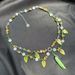 F014Etsy Flower Green Crystal Forest Fairy Necklace_ipsvogv.com