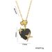 Hot sale cold style necklace female hip hop trendy cool temperament high-grade peach heart clavicle chain love pendant_ipsvogv.com