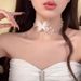 Super Fairy Butterfly Pearl Necklace Female Light Luxury Niche High End Clavicle Chain New Niche Temperament Neck Chain_ipsvogv.com