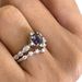 Sanjie Imitates Natural Blue Silver Plated Women's With A Niche And High-end Feel. Ins Diamond Set Zircon Paired Rings_ipsvogv.com