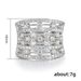 Cao Shi's New Copper Engraving Zircon Filled Hollow Ring for Men and Women_ipsvogv.com