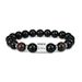 INS Stainless Steel 10mm Natural Stone Tiger Eye Obsidian Men's Bracelet_ipsvogv.com