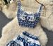 Women Two piece set of short strapless suspender with three-dimensional chest pad and pleated skirt_ipsvogv.com