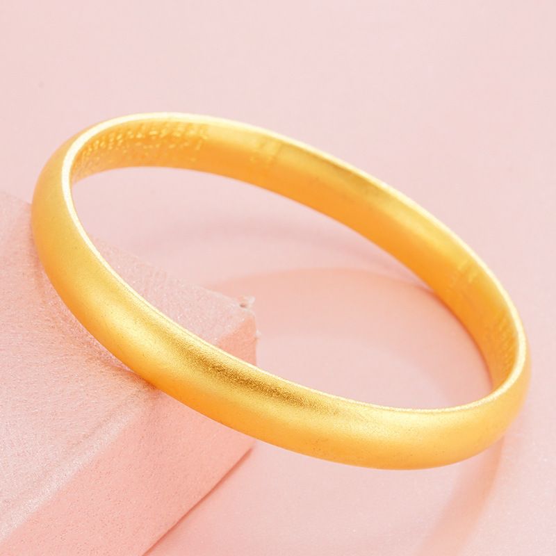 Simplified 3D Hard Heart Scripture Inheritance For Women, Brass Gold-plated Couple, Vietnamese Sand Gold_ipsvogv.com