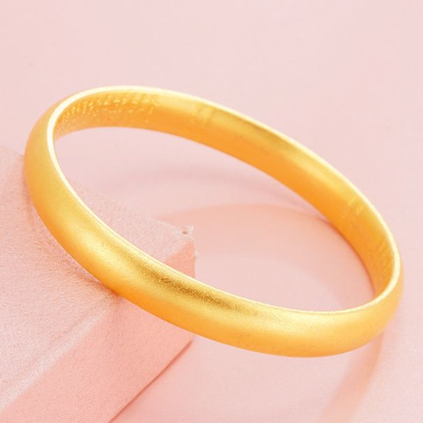 Simplified 3D Hard Heart Scripture Inheritance For Women, Brass Gold-plated Couple, Vietnamese Sand Gold_ipsvogv.com