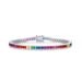 new Rainbow Zircon Bracelet Female S925 Silver Colorful Treasure Full Inlaid Gem Box Bracelet Light Luxury Simple_ipsvogv.com