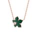 Ivy S925 SilverEmerald Pendant Necklace Female Design Light Luxury Clavicle Chain_ipsvogv.com