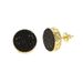 Women's Jewelry Round Black Zircon Earrings Hip Hop Fashion Trend Earrings_ipsvogv.com