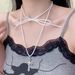 Personalized Dark Bow Tie Cross Pendant Versatile Gothic Style Spicy Girl Necklace Collarbone Chain Accessory_ipsvogv.com