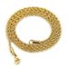 Fashion titanium steel Fried Dough Twists Hip hop men and women lovers twisted chain necklace_ipsvogv.com