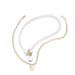 New Korean Version Fashionable Elegant Angel Wing Pearl Double-layer Necklace, Hip-hop Sweet And Cool Style Round Brand_ipsvogv.com