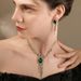 Wedding full diamond bride set chain European and American high-grade earrings necklace wedding accessories_ipsvogv.com