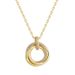 Women's Jewelry S925 Silver Three Ring Necklace Clavicle Chain Ins Style High Grade Sense Ring Niche Design Pendant_ipsvogv.com