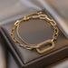 Retro Simple Geometric Dia Light Design Chain Bracelet Senior Sense Personality Fashion Hand Jewelry_ipsvogv.com