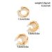 3-piece Set Of Metal Concave-convex Waves Without Ear Piercings, Ear Clips For Women, Trendy Personality, Niche Design, Fashionable Ear Accessories_ipsvogv.com