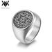 Men's Jewelry Six Pointed Star Twelve Constellation Guardian Titanium Steel Ring Men's Hand Jewelry_ipsvogv.com