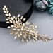 Headwear Elegant Handcrafted Crystal Hair Comb With Rhinestones - Perfect For Weddings, Parties, And Special Occasions_ipsvogv.com