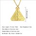 FOREVER BEST FRIENDS Triangular Half Split Fashion Men's and Women's Long Pendant Necklace_ipsvogv.com