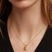 Women's Jewelry K Gold Plated Small Lock Pendant Necklace Light Luxury Design High End Sense All Match Couple Clavicle Chain_ipsvogv.com