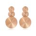 Women’s Jewelry Set Fashion Gold Stitching Round Earrings Ins Niche Fashion Personality Female Earrings_ipsvogv.com