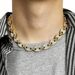 Unisex 13mm Pig Nose Necklace Hip Hop Jewelry Coffee Bean Neutral Cuban Necklace_ipsvogv.com