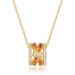 Light luxury Lulutong colorful zirconium necklace female S925 silver inlaid rainbow zircon clavicle pendant_ipsvogv.com