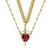 Valentine's Day One Arrow Heart Piercing Dagger Sword Pendant Double Layered Love Necklace Gift Jewelry_ipsvogv.com