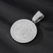 Bit-B Round Plate Full Diamond Hip-hop Rapper Long Men's Cuban Necklace Accessory_ipsvogv.com