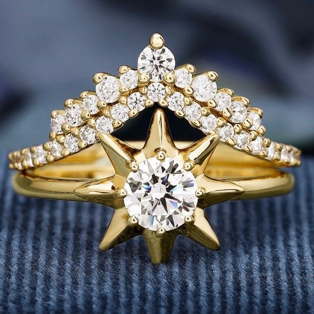 Zircon Women's Hexagram Star Design Sense Index Finger Fashion Avant Garde New Style Of Ring_ipsvogv.com